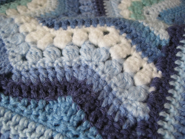 Tina's Allsorts, Rippling Clusters Crochet Blanket