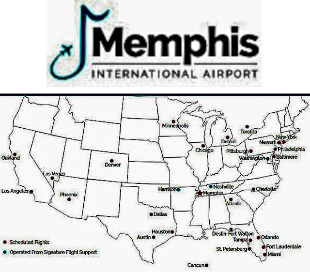 Voos diretos para Memphis no Tennessee