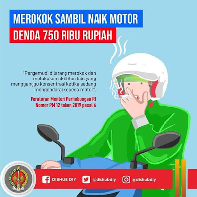 Larangan Merokok Sambil Berkendara