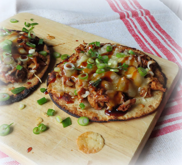 Easy BBQ Chicken Tostadas