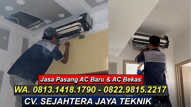 Jasa Bongkar Pasang AC dan Service AC di Apartemen The Stay Antasari 27