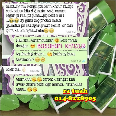 testimoni review basahan kencur