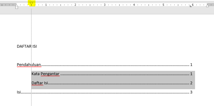 titik Daftar Isi di Microsoft Word Secara Manual Rapi Cara Membuat Titik-titik Daftar Isi di MS Word Rapi