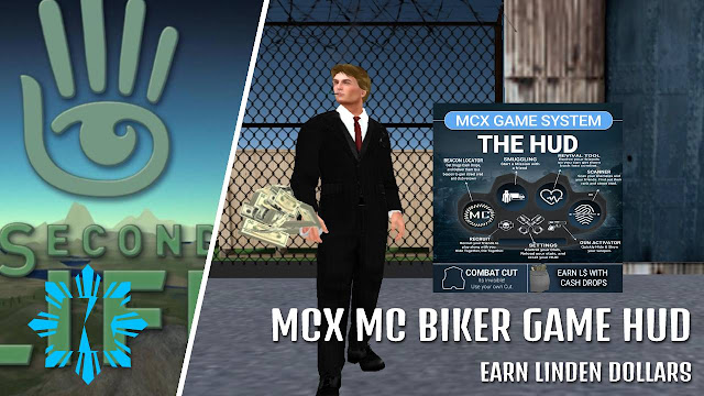 Second Life - Earn Linden Dollars with the MCX MC Biker Game HUD