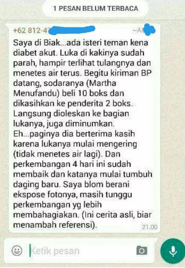 pengalaman orang yang menderita diabetes &  sudah minum british propolis dan telah merasakan manfaat yang sangat besar untuk kesehatannya