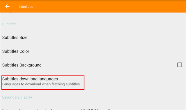 VLC Subtitles download languages