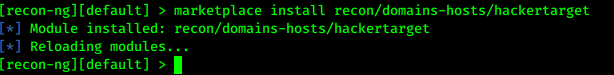 hackertarget module install