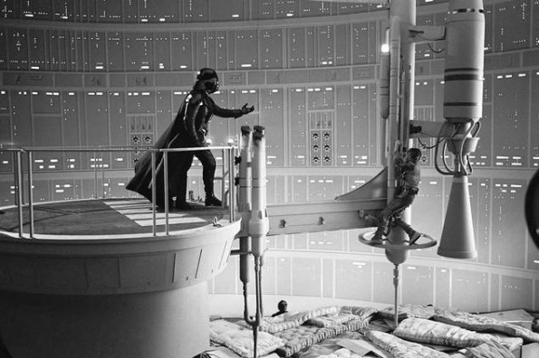 empire strikes back behind the scenes gantry shot