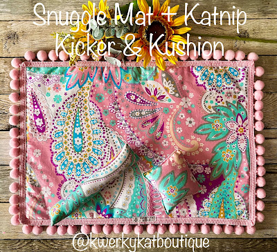 ©KwerkyKatBoutique Snuggle mats, Katnip Kickers, Kushions