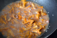 HOME-MADE TAGLIATELLE WITH CHANTERELLE MUSHROOMS