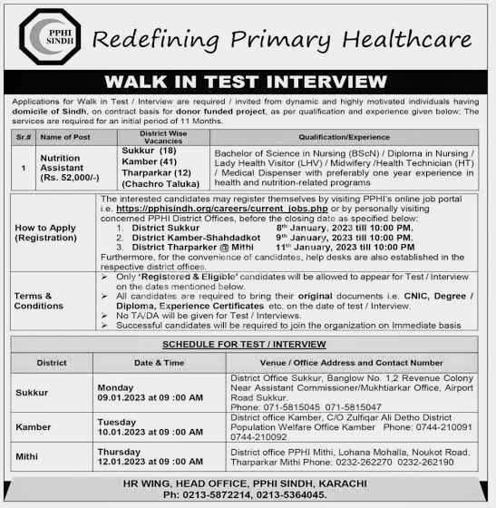 Primary Health Department Job Loverz 2023