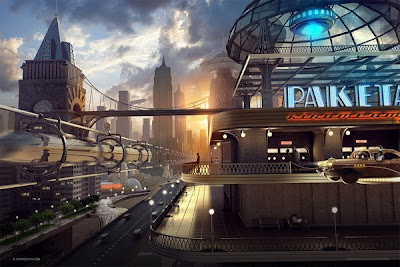 futuristic city!