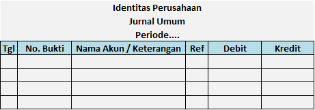 Gambar Format Jurnal Umum Perusahaan Jasa