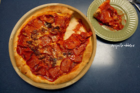 Deep dish pizza made with fail-proof pizza dough from www.anyonita-nibbles.com