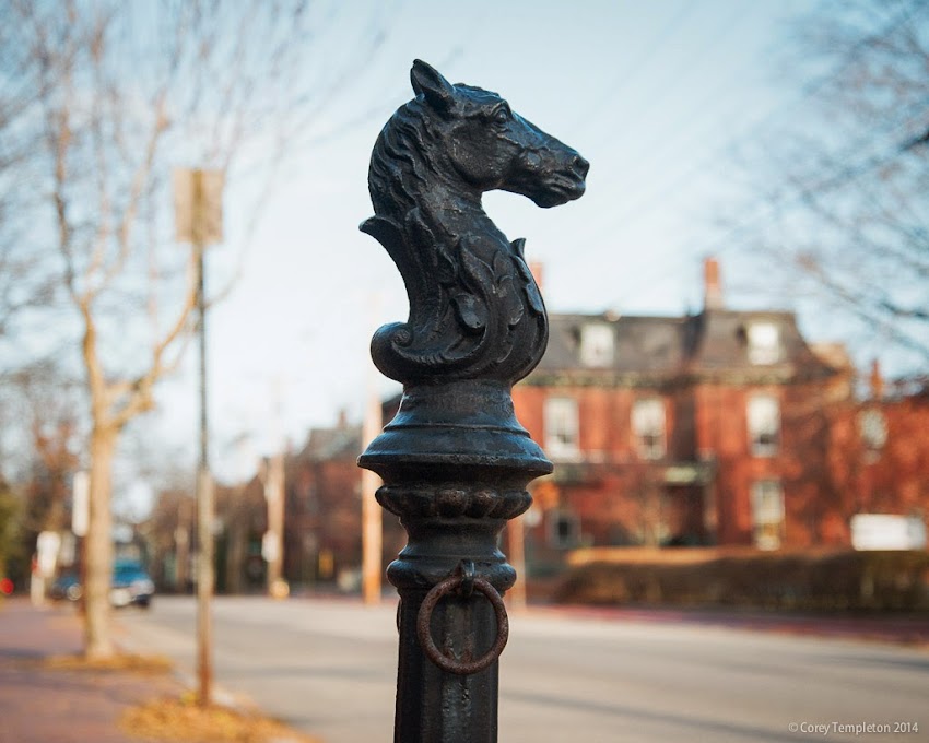 Portland, Maine horse tie up post thing on Spring Street in the West End photo by Corey Templeton November 2014