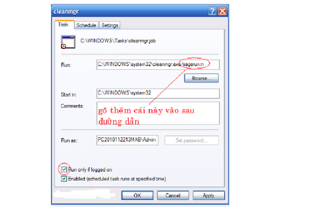 Tự Động Dọn Rác CHO WINDOWS XP