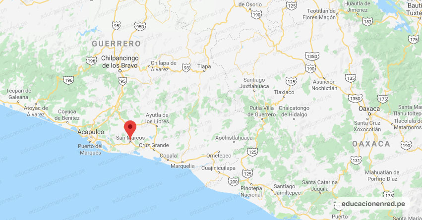 Temblor en México de Magnitud 4.3 (Hoy Miércoles 5 Junio 2019) Sismo - Epicentro - San Marcos - Guerrero - SSN - www.ssn.unam.mx