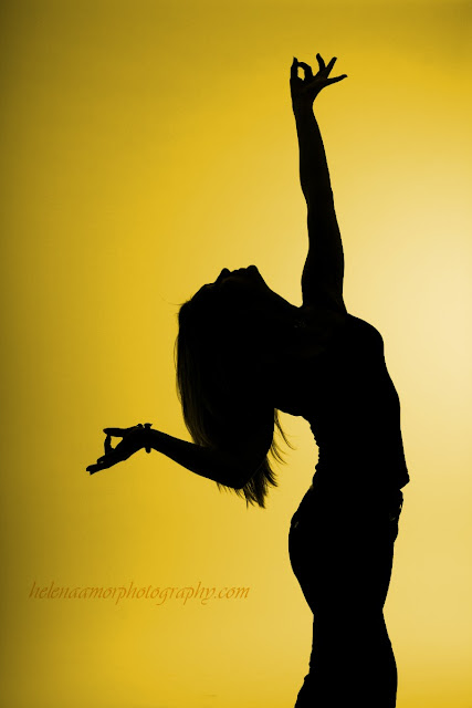 silhouette of a yoga pose