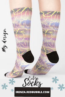 Flower pastel mandala Socks.
