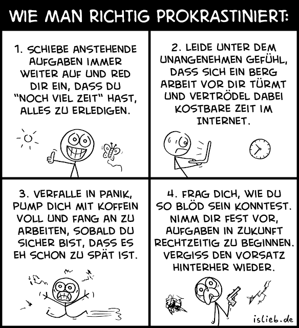 Prokrastination Comic