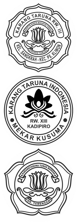Contoh Logo Stempel  Karang  Taruna  jasa desain  grafis online
