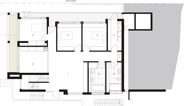 Floor plan of the Australian modern house