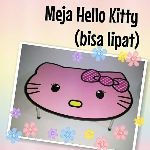 Meja Hello Kitty Bisa Dilipat Murah Grosir Ecer. .