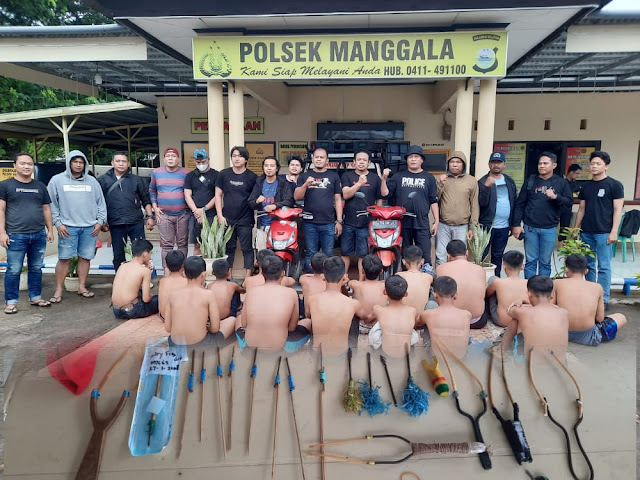 16 Pelajar SMP di Makassar Diamankan Polisi Akibat Lakukan Pembusuran
