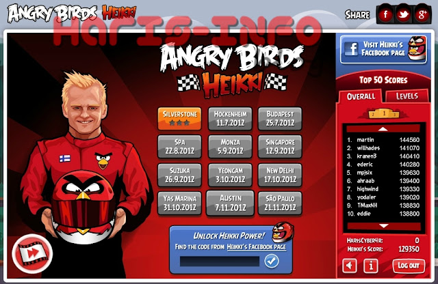 Angry Birds Heikki / Angry Birds Formula 1 Play Online Free