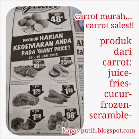 Carrot sales!!! Apa boleh buat dengan carrot?