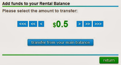 Neobux select the amount to transfer