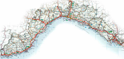 Liguria Map Regions