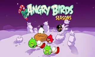 Screenshots of the Angry Birds Seasons Winter Wonderham for Android tablet, phone.