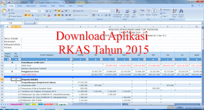 Download Aplikasi RKAS Microsoft Excel 2016