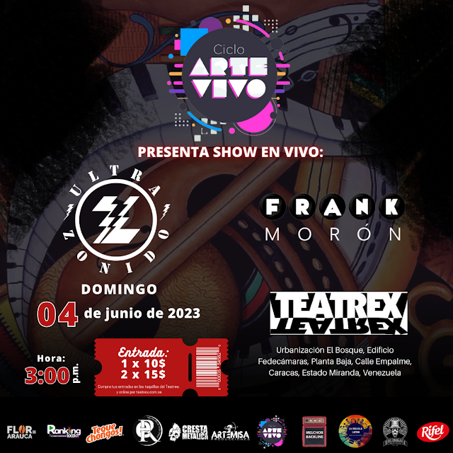 EVENTO: Ciclo Arte Vivo presenta a UltraZonido y Frank Morón en el Teatrex