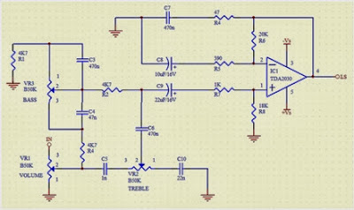 Latest TDA2030 Complete Tone Control Circuit Diagram