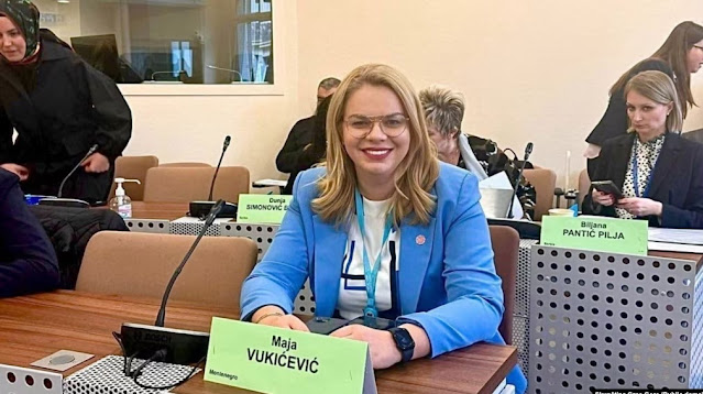 The head of the delegation of Montenegro to the Parliamentary Assembly of the Council of Europe, on March 28, 2024, Maja Vukiqević