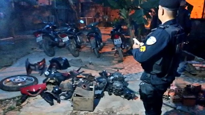 PORTO VELHO: Polícia descobre esconderijo de várias motocicletas roubadas