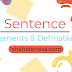 Definition and Elements of Sentence