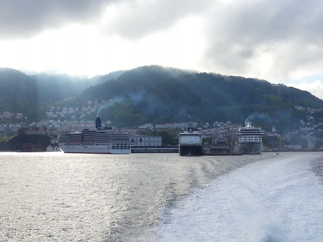 Cruise ship Viking Sky in Bergen, Norway