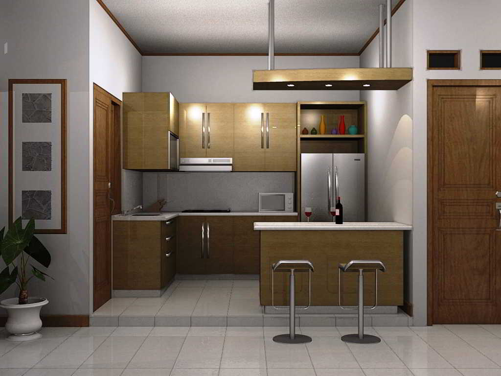 Desain Dapur Leter L Minimalis Gambar Desain Rumah Minimalis