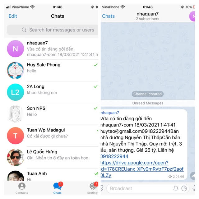 Tích hợp Blogger với Telegram Bot