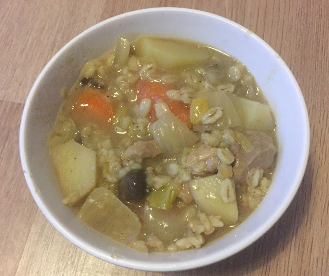 a bowl of irish stew cooked in slow cooker slimming world friendly