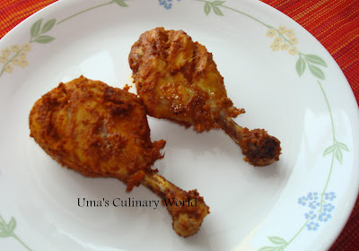 baked tanduri chicken or murgi