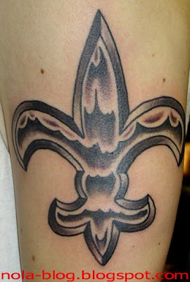 fleur de lis tattoo piece