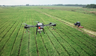 Illustration depicting the evolution and sustainability of conventional farming in our self-sustainable city, highlighting practices such as crop diversity, technology integration, and community-centric agriculture.