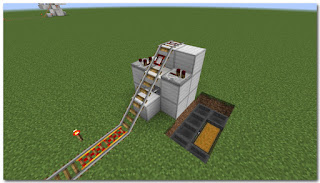 Mine craft, Redstone circuit, Mine cart