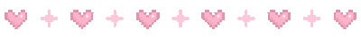 pixel art hearts