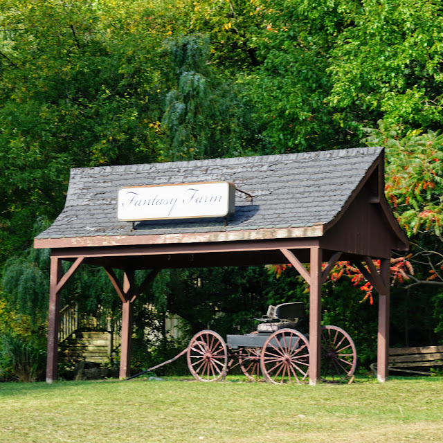 Ancient horse coach on display at Fantasy Farm