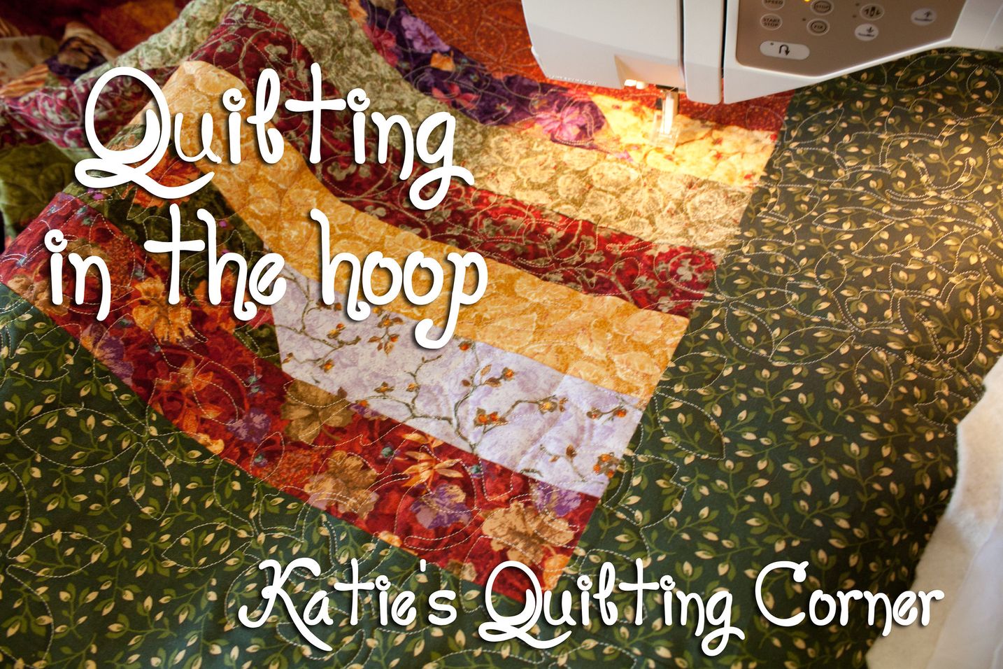 How to Quilt using your embroidery machine